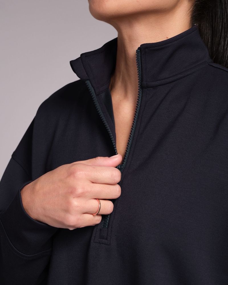 Powercut All-Day Wear Half Zip Outerspace Navy Sweatshirt Powercut All-Day Wear Half Zip Outerspace Navy Sweatshirt
