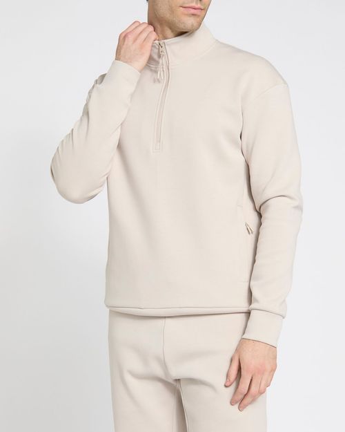 Tech Quarter Zip Funnel Neck Sweatshirt