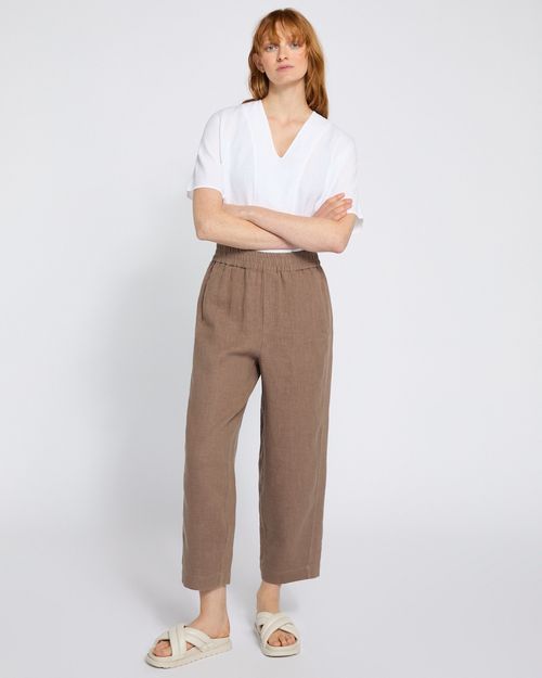 Carolyn Donnelly The Edit Front Seam Linen Trousers