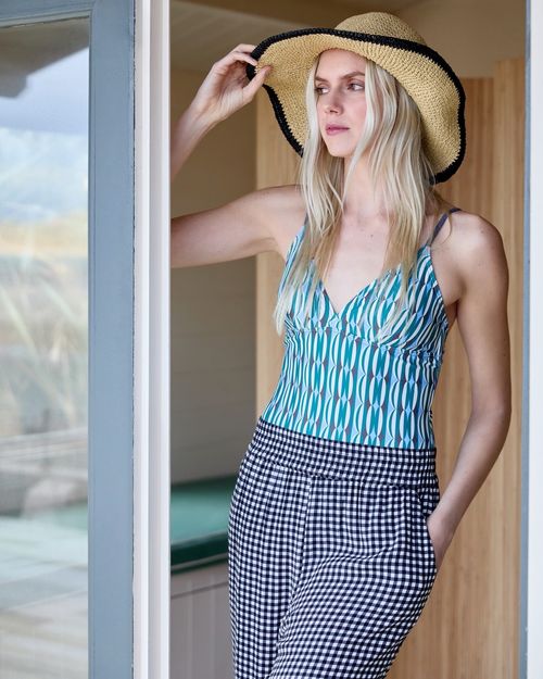 Carolyn Donnelly The Edit Geo Print Swimsuit
