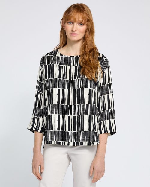 Carolyn Donnelly The Edit Printed Linen Top