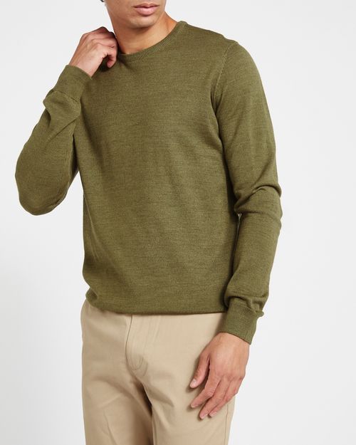 Merino Blend Crew Neck Jumper