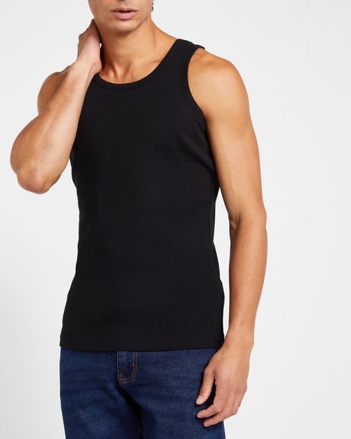 Slim Fit Ribbed Tank Top