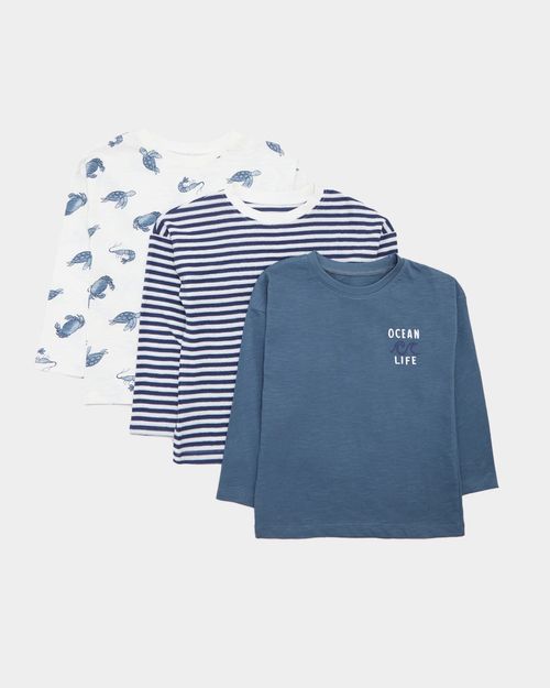 Long-Sleeved Tops - Pack Of 3
