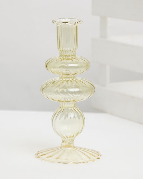Carolyn Donnelly Eclectic Glass Candlestick Holder