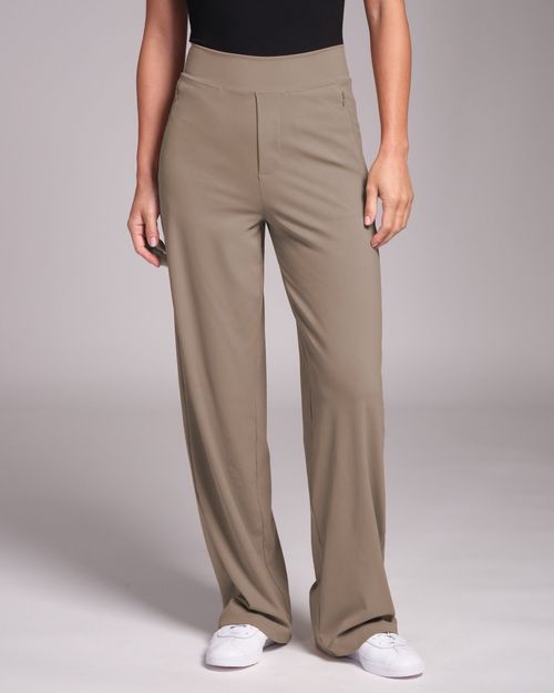 Powercut All-Day-Wear Wide Leg Trousers Sandy Taupe