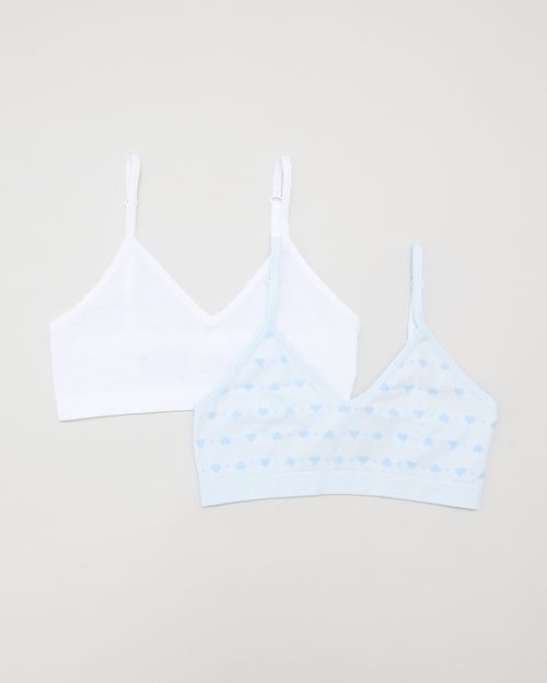 Seamfree Strappy Crop Top - Pack Of 2 (9-14 Years)