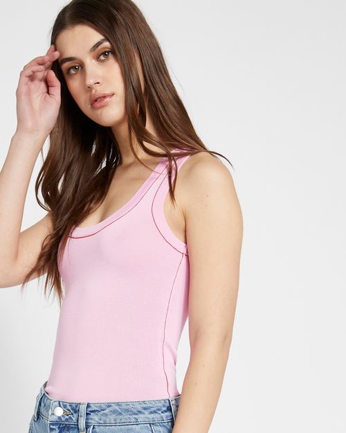 Savida Knit Vest With Contrast Piping