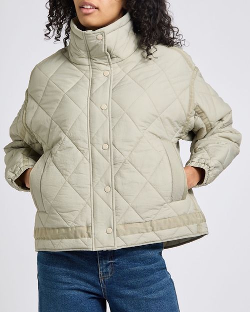 Funnel Diamond Padded Jacket