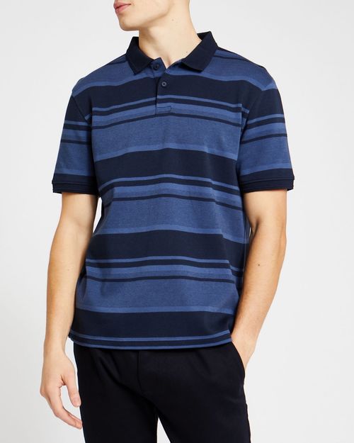 Regular Fit Jacquard Stripe Polo