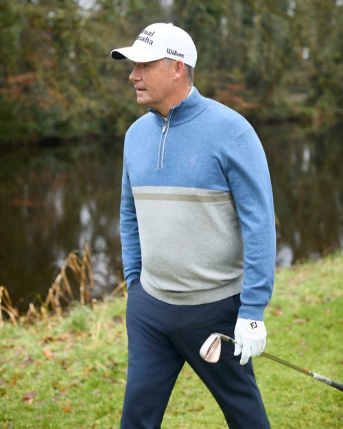 Pádraig Harrington Colour Block Half Zip Jumper