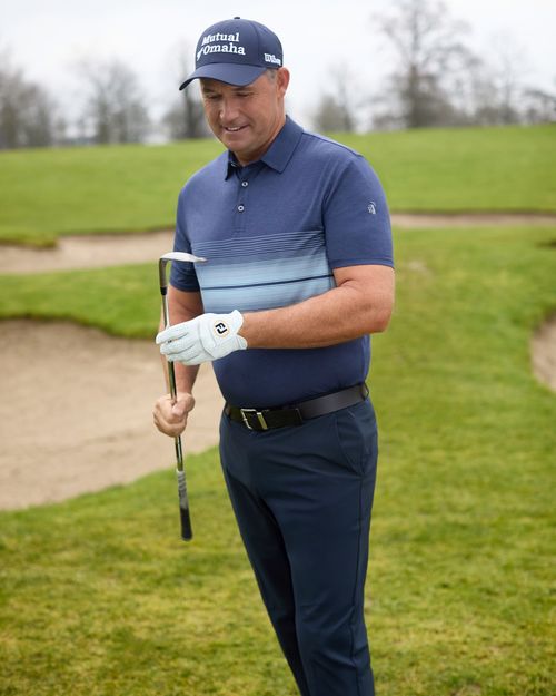 Pádraig Harrington Stripe Chest Print Polo