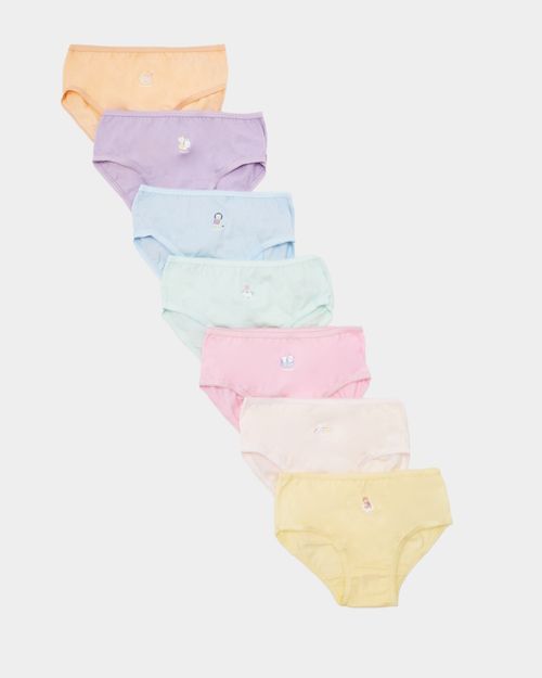 Girls Printed Briefs - Pack Of 7 (2-14 years)