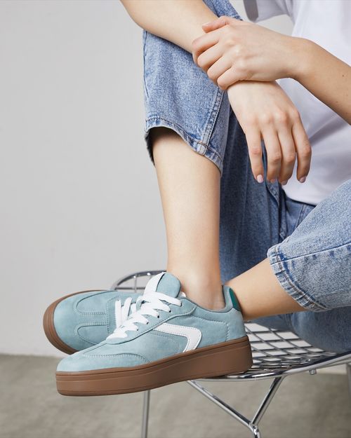 Platform Gum Sole Casual Trainers