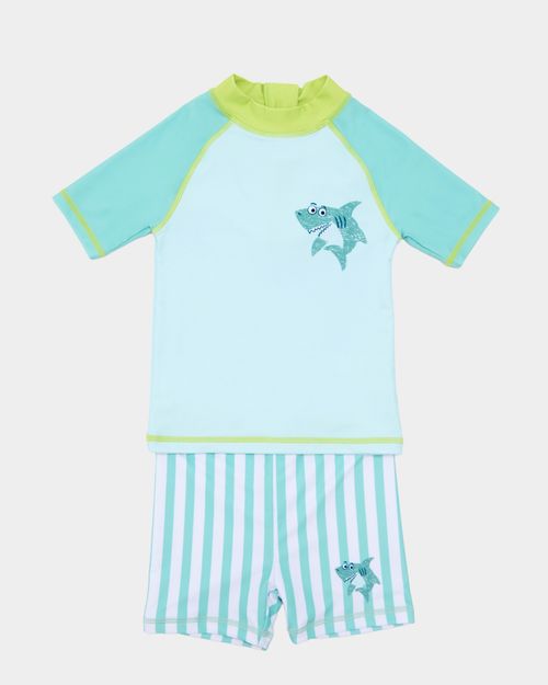 Shark Rashguard Set - 2 Pieces (9 Months-6 Years)
