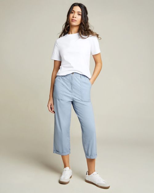 Cotton Utility Crop Trousers