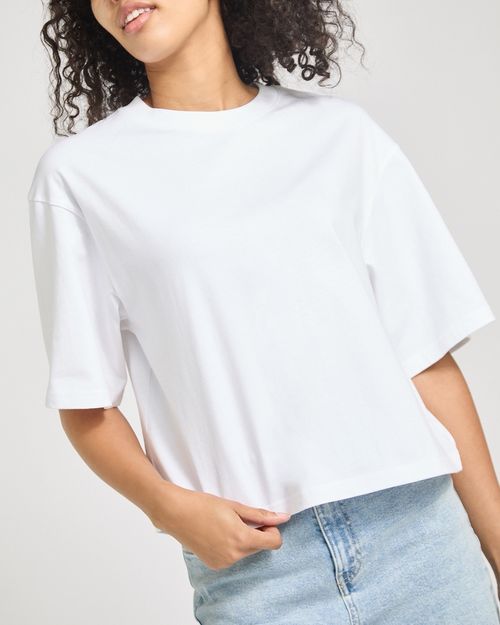 Short-Sleeved Drop Shoulder Boxy T-Shirt