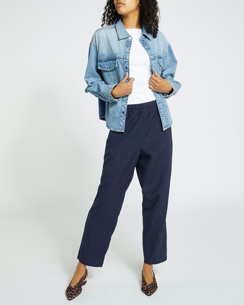 Linen Tapered Trousers