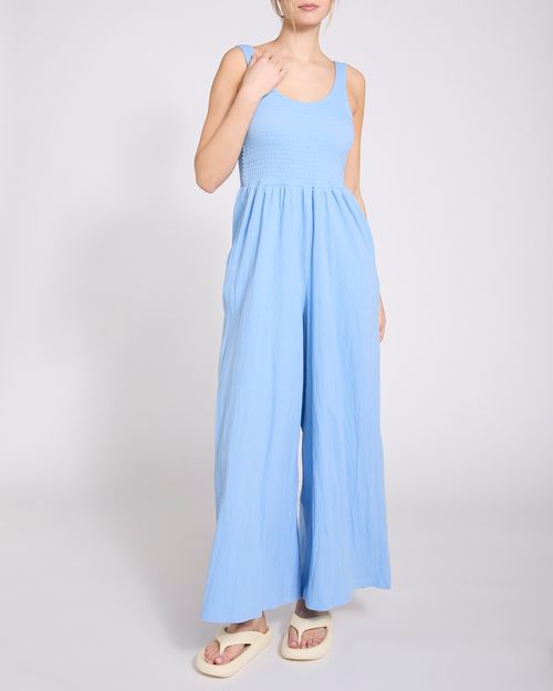 Shirred Jumpsuit