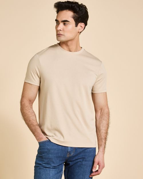 Paul Costelloe Living Camel Crew Neck T-Shirt