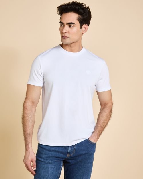 Paul Costelloe Living White Crew Neck T-Shirt