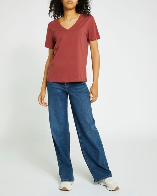 Cotton V-Neck T-Shirt