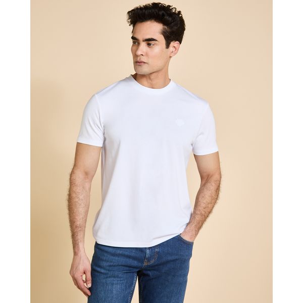 Paul Costelloe Living White Crew Neck T-Shirt