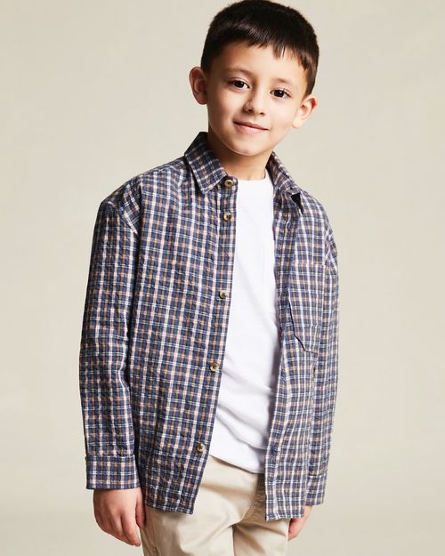 Seersucker Check Shirt (2-14 Years)