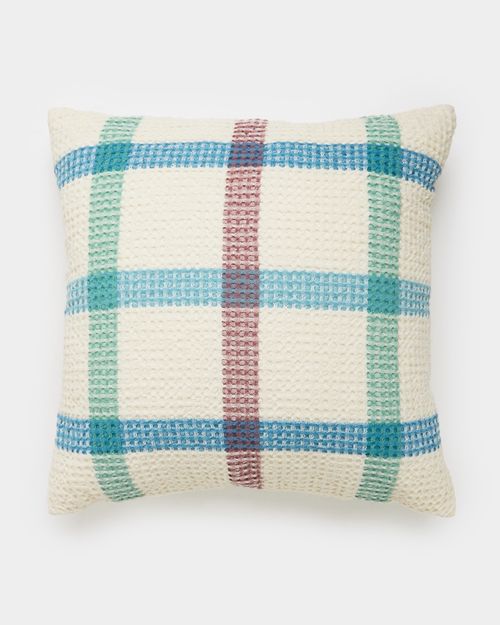 Carolyn Donnelly Eclectic Waffle Check Cushion