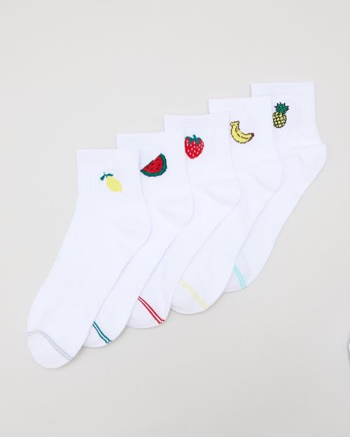 Sports Liner With Fruit Design - Pack Of 5