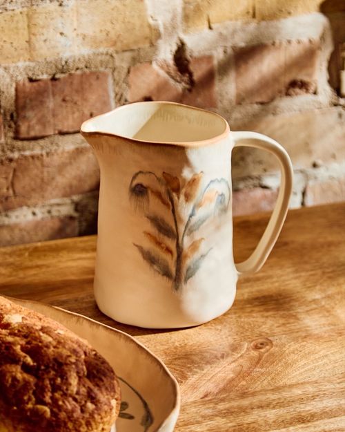 Paul Costelloe Laurel Hand Painted Pitcher