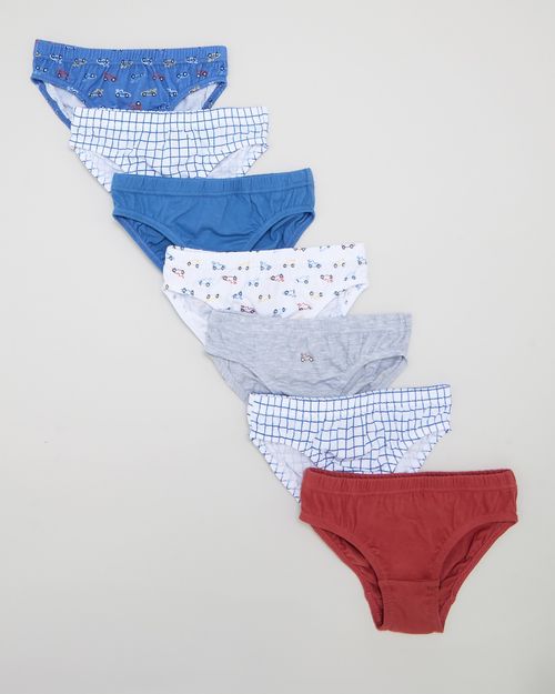 Boys Cotton Briefs - Pack Of 7 - (2-10 Years)