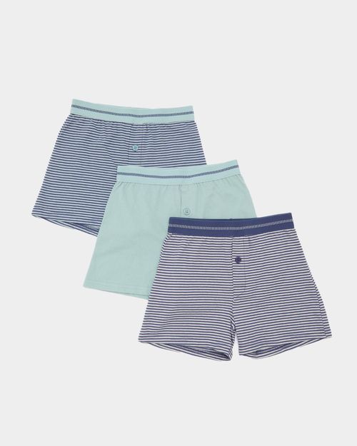 Boys Loose Fit Jersey Boxers - Pack Of 3 (3-14 Years)
