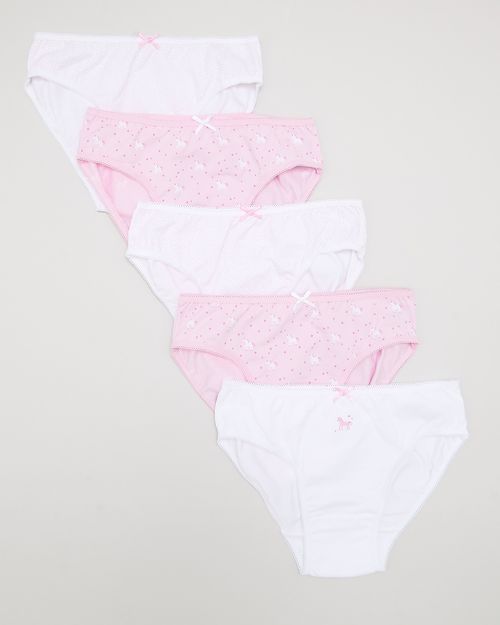 Girls Briefs - Pack Of 5 (2-14 years)