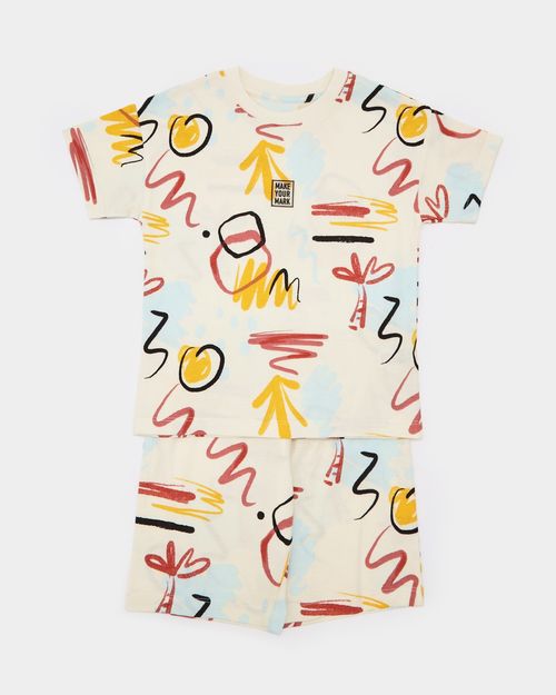 Printed Shorts Pyjama Set (2-14 years)