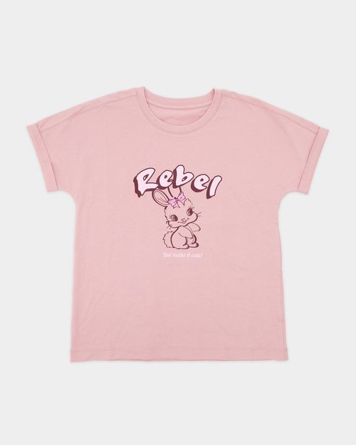 Pure Cotton Printed Heart T-Shirt (2-14 Years)