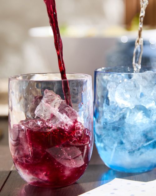 Clear Hammered Tumbler