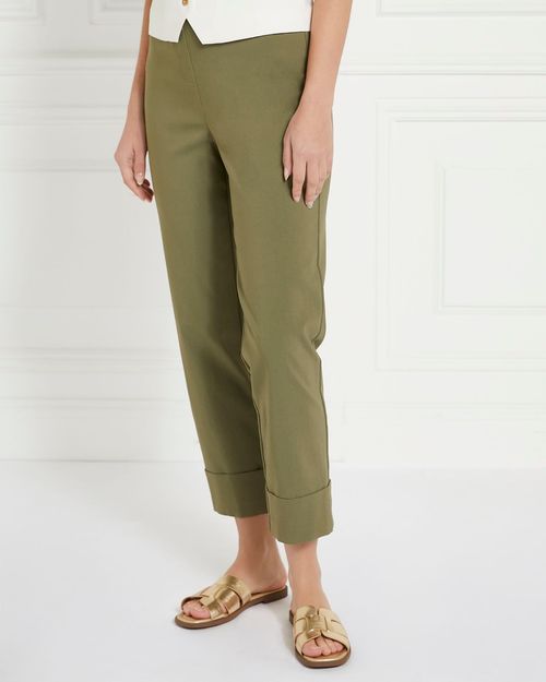 Gallery 7/8 Turn Up Crop Trousers