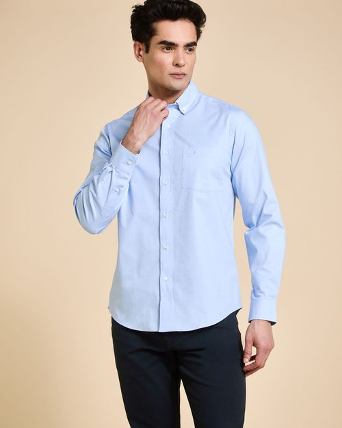 Paul Costelloe Living Regular Fit Stretch Oxford