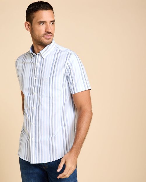 Paul Costelloe Living Men Short Sleeve Oxford Shirt