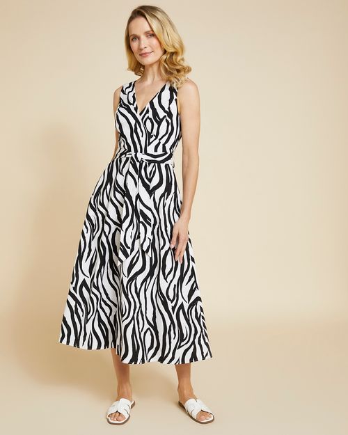 Paul Costelloe Living Studio Print Wrap Dress