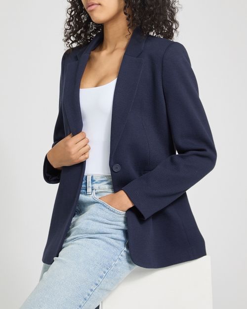 Everyday Edge To Edge Single Breasted Jersey Blazer