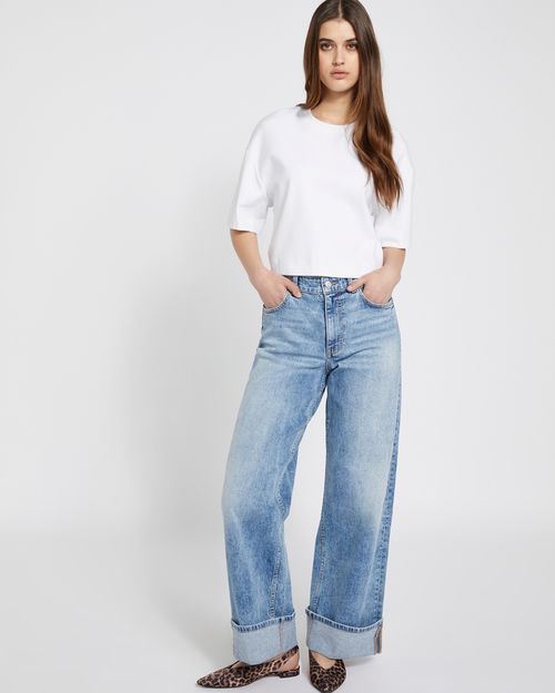 Savida Cropped Oversized T-Shirt