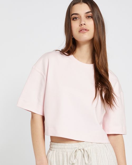 Savida Cropped Oversized T-Shirt