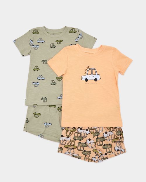 Short Pyjama Set - Pack Of 2 (6 Months-4 Years)