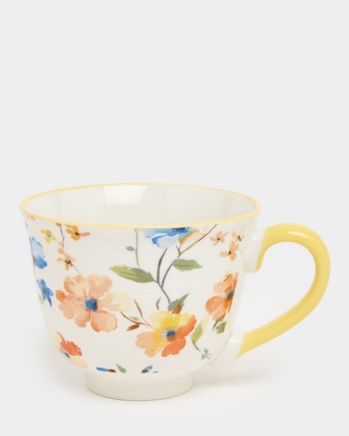 Floral Footed Mug