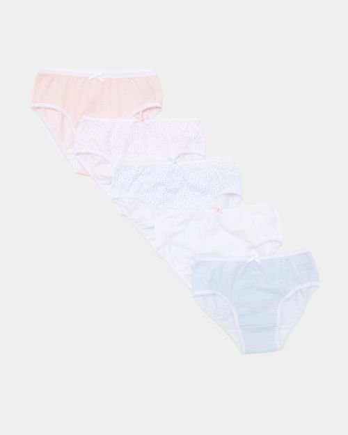 Girls Briefs - Pack Of 5 (2-14 Years)