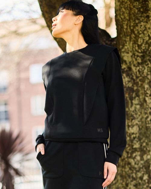 Helen Steele Soft Touch Exaggerated Shoulder Sweater