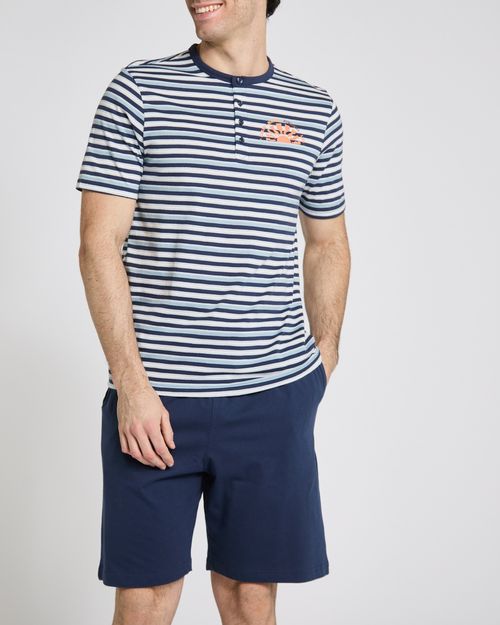 Cotton T-Shirt And Shorts Pyjama Set