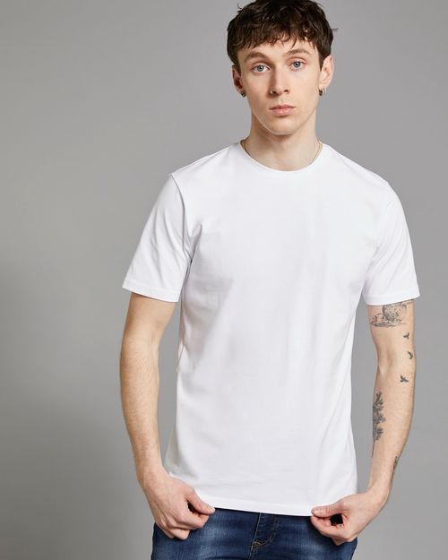 Paul Galvin White Stretch Fit T-Shirt
